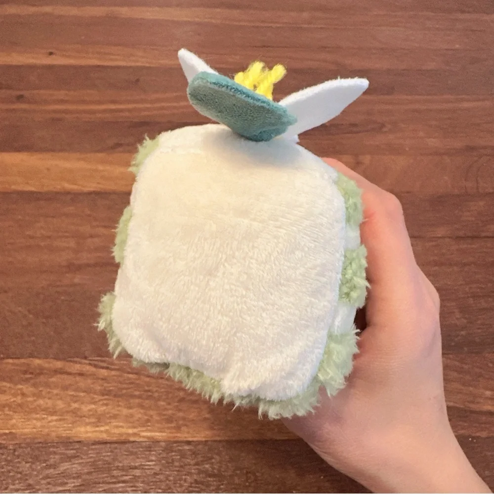 Green Cake Slice Plush Keychain Kawaii Dessert Bag Charm Cute Soft Gift